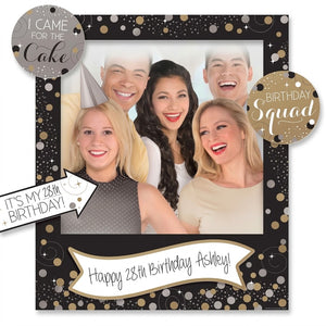 Sparkling Celebration DIY Customizable Photo Frame Kit for Birthday Parties