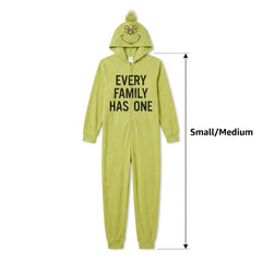 The Grinch Adult Zipster Costume - S/M
