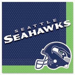 Seattle Seahawks NFL Lunch Napkins - 6.5 In. x 6.5 In. - 36 Pack