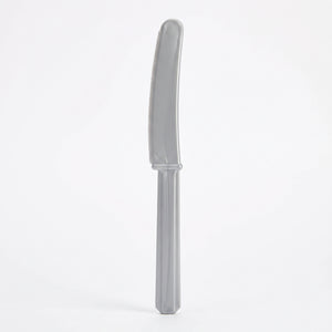 Silver Plastic Economy Knives - 7.5 in.