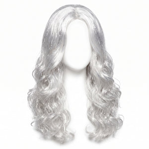 Long Glamorous Silver Wig - One Size