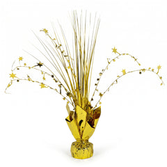 Golden Starburst Metallic Spray Centerpiece - 12 Inch