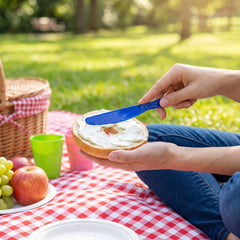 Royal Blue Plastic Knives - Pack of 20 - 7.5 in.