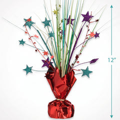 Vibrant 12" Rainbow Foil Spray Centerpiece