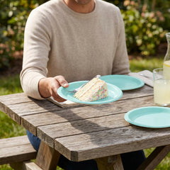 Robin's Egg Blue Paper Plates 6.75 Inch Round