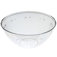 12 In. Clear Round Salad Bowl - 160 oz