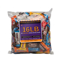 Halloween Chocolate Candy Variety Pack | 16 lb Bulk Bag of Fun Size Candy Bars