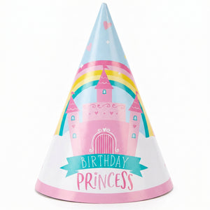 Princess Castle Cone Birthday Hat
