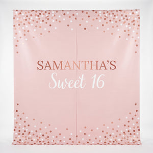 Sweet Sixteen Customizable Scene Setter Backdrop Kit