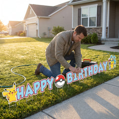 Pokemon "Happy Birthday" Yard Stake Decorations