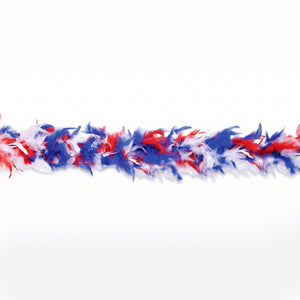 Patriotic Team Spirit Feather Boa