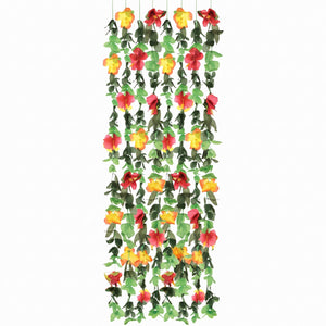Vibrant Luau Floral Hanging Curtain Decoration