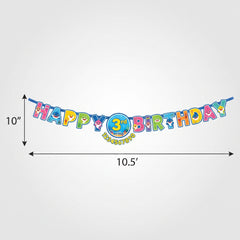 Baby Shark Jumbo "Happy Birthday" Add-An-Age Letter Banner