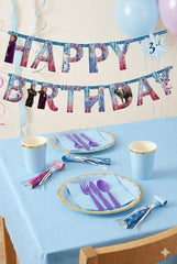 100 Pcs Frozen Base Birthday Party Kit - For 8 Guests