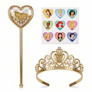 Disney Princess Gold Tiara and Wand Accessory Set