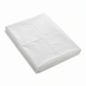 White Plastic Rectangular Table Cover - 54" x 108"