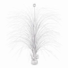 Giant White Metallic Spray Centerpiece