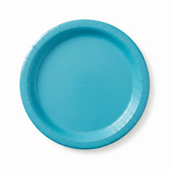 Caribbean Blue 8.5-Inch Round Paper Plates - 8.5 in.