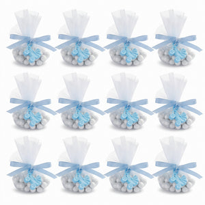 Blue Baby Stroller Favor Charms - 12 Pack