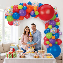 Vibrant Rainbow Balloon Garland Kit