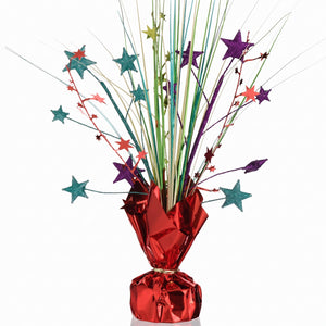 Vibrant 12" Rainbow Foil Spray Centerpiece