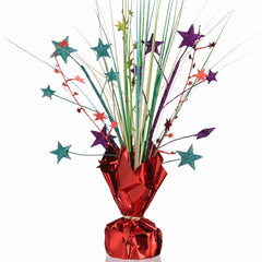 Vibrant 12" Rainbow Foil Spray Centerpiece