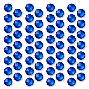 Royal Blue Hair Gems Set - 50 Piece Set