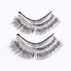 Self-Adhesive Silver Tinsel False Eyelashes