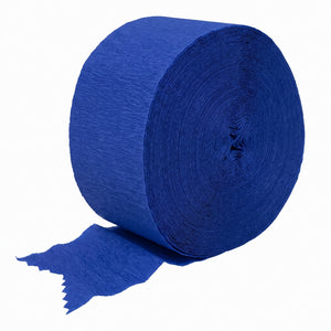 Jumbo Royal Blue Crepe Streamer | 500ft.