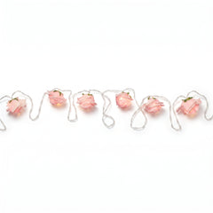 Mint to Be Pink Rose LED String Lights - 5.5 ft, 10 Lights for Romantic Decor