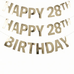 Bright Pastel Customizable Milestone Birthday Banner