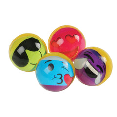 Rainbow Emoji Bounce Balls/32Mm - 12 Count