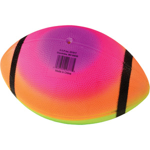 Rainbow Football/8 In Deflated - 12 Count