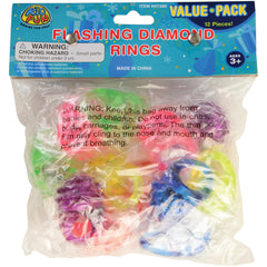 Flashing Diamond Rings - 12 Count