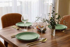 8.5 In. Scalloped Paper Plates - Matcha | 10 Count