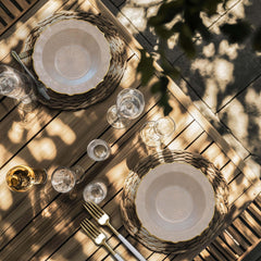 12 Oz. Rosè/Gold Petal Bowls | 20 Count