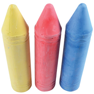 Giant Sidewalk Chalk/3 Per Pkg - 3 Count
