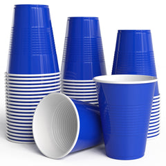 18 Oz. Dark Blue Plastic Cups - 50 Ct.