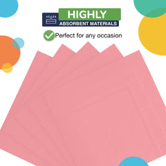 Pink Beverage Napkins - 9 in. | 1800 Count