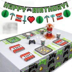 64 Pcs Pixel Party Kit | For 8 Guests