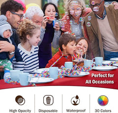 Red plastic Table Cover