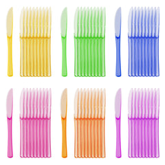 Heavy Duty Neon Plastic Knives - 7.75 in. | Case of 1440