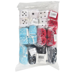 Small Plush Dice 1 1/2 Inch - 12 Count