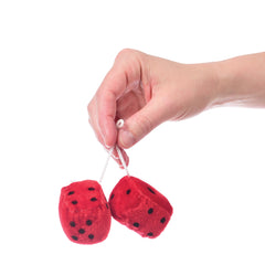 Small Plush Dice 1 1/2 Inch - 12 Count