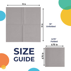 Silver Luncheon Napkins | 1800 Count