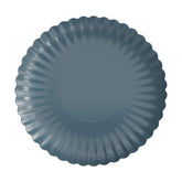 10.5 In. Scalloped Paper Plates - Slate Blue | 10 Count