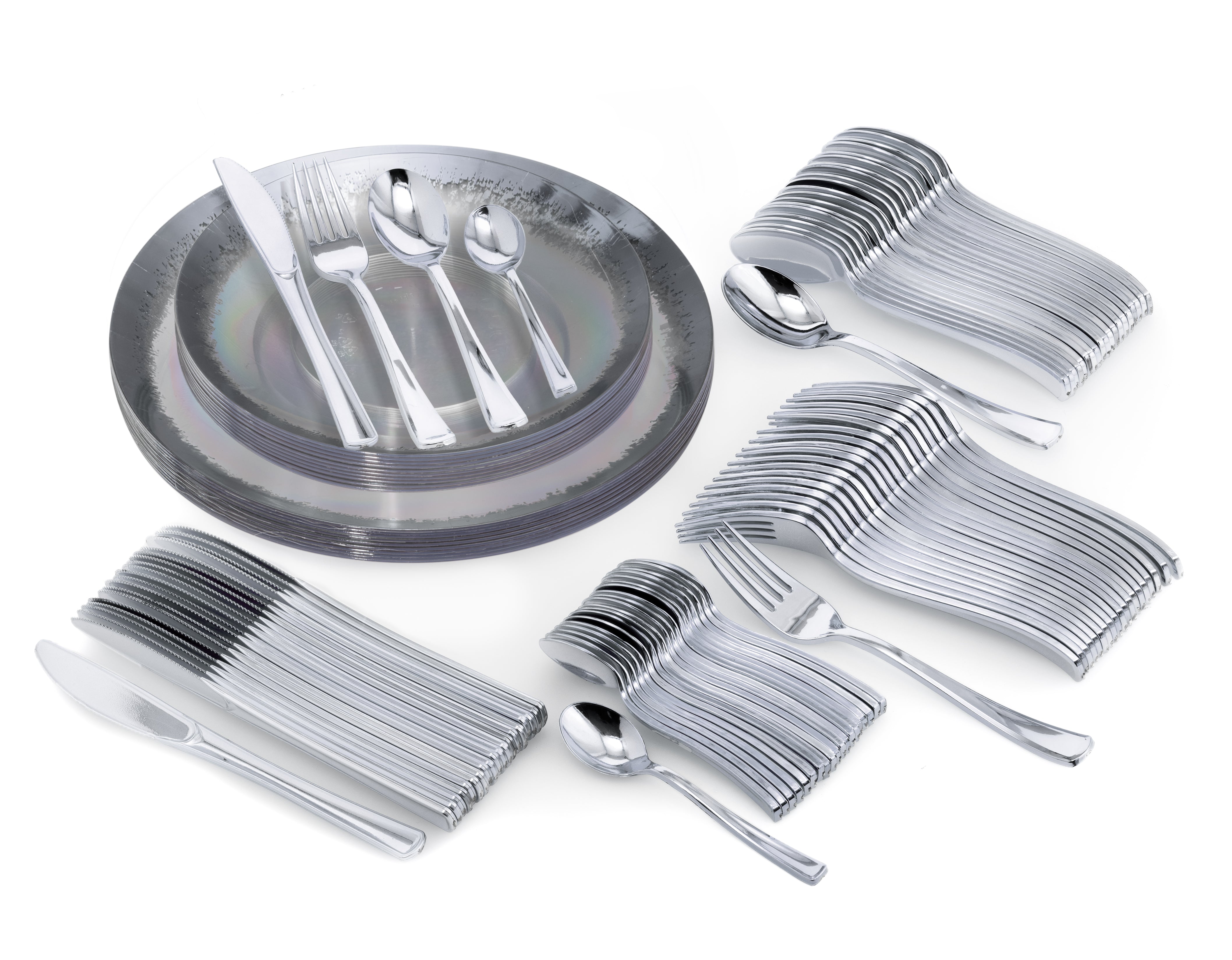 140 Pieces | Setting for 20 | Silver Scratch Combo Pack