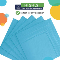 Turquoise Beverage Napkins - 9 in. | 1800 Count