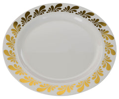 10.25 In. Gold Splash Design Plates | 10 Count