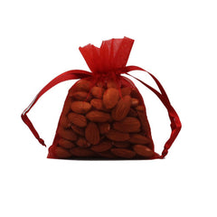 4in. x 5in. Red Sheer Organza Pouch (12)